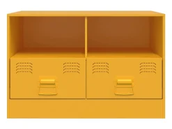 Discount vidaxl Móveis de TV 2 pcs 67x39x44 cm aço mostarda Amarelo