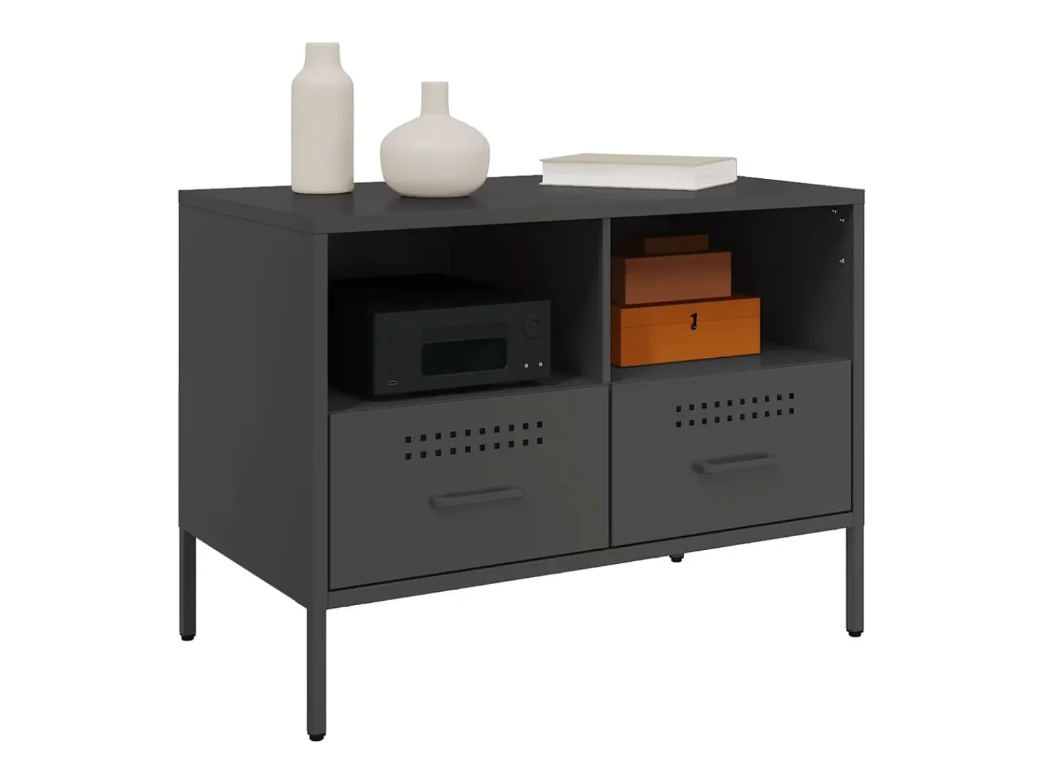Sale Móveis de TV 2 pcs 68x39x50,5 cm aço PT538583 Preto