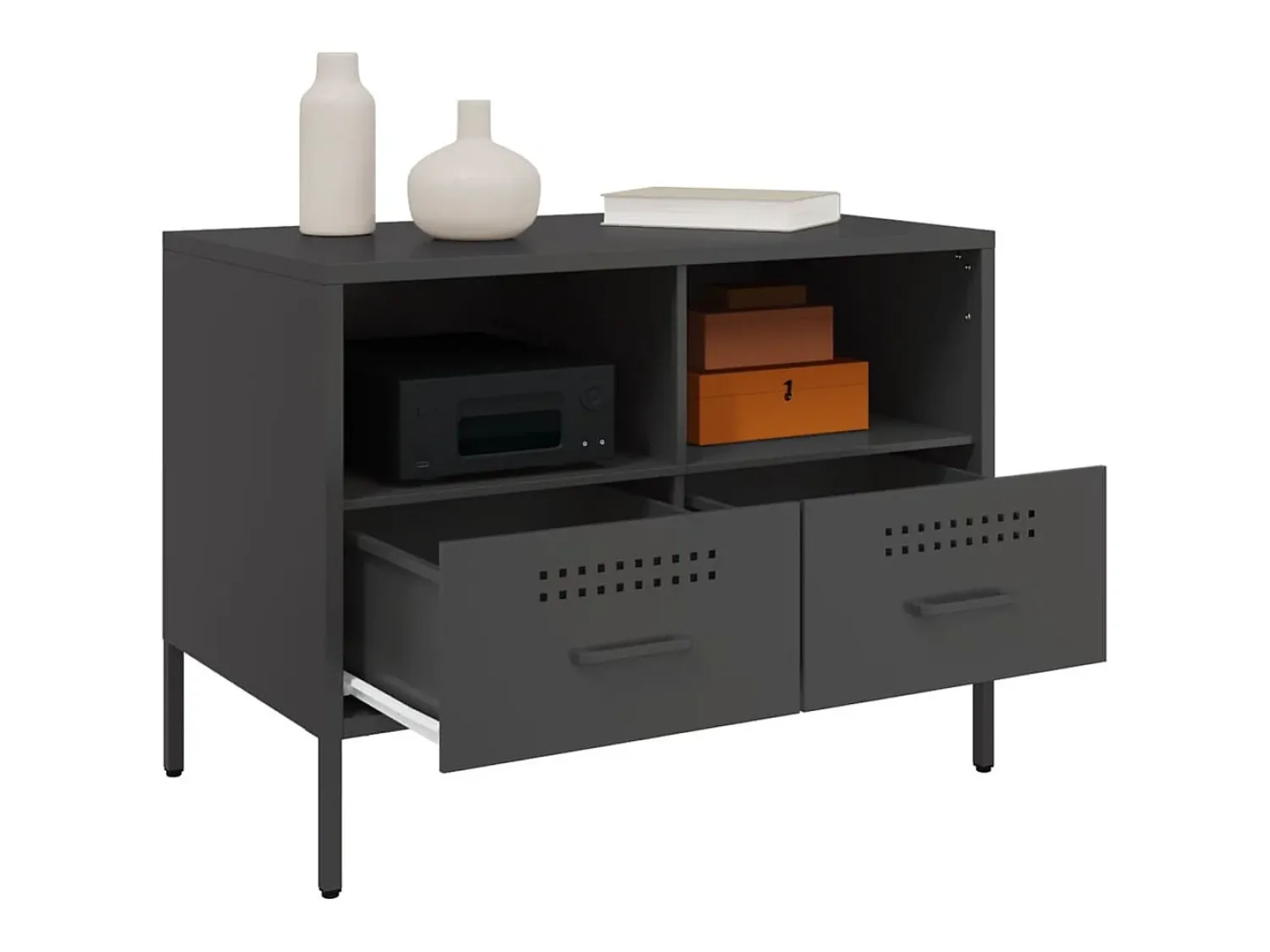 Sale Móveis de TV 2 pcs 68x39x50,5 cm aço PT538583 Preto