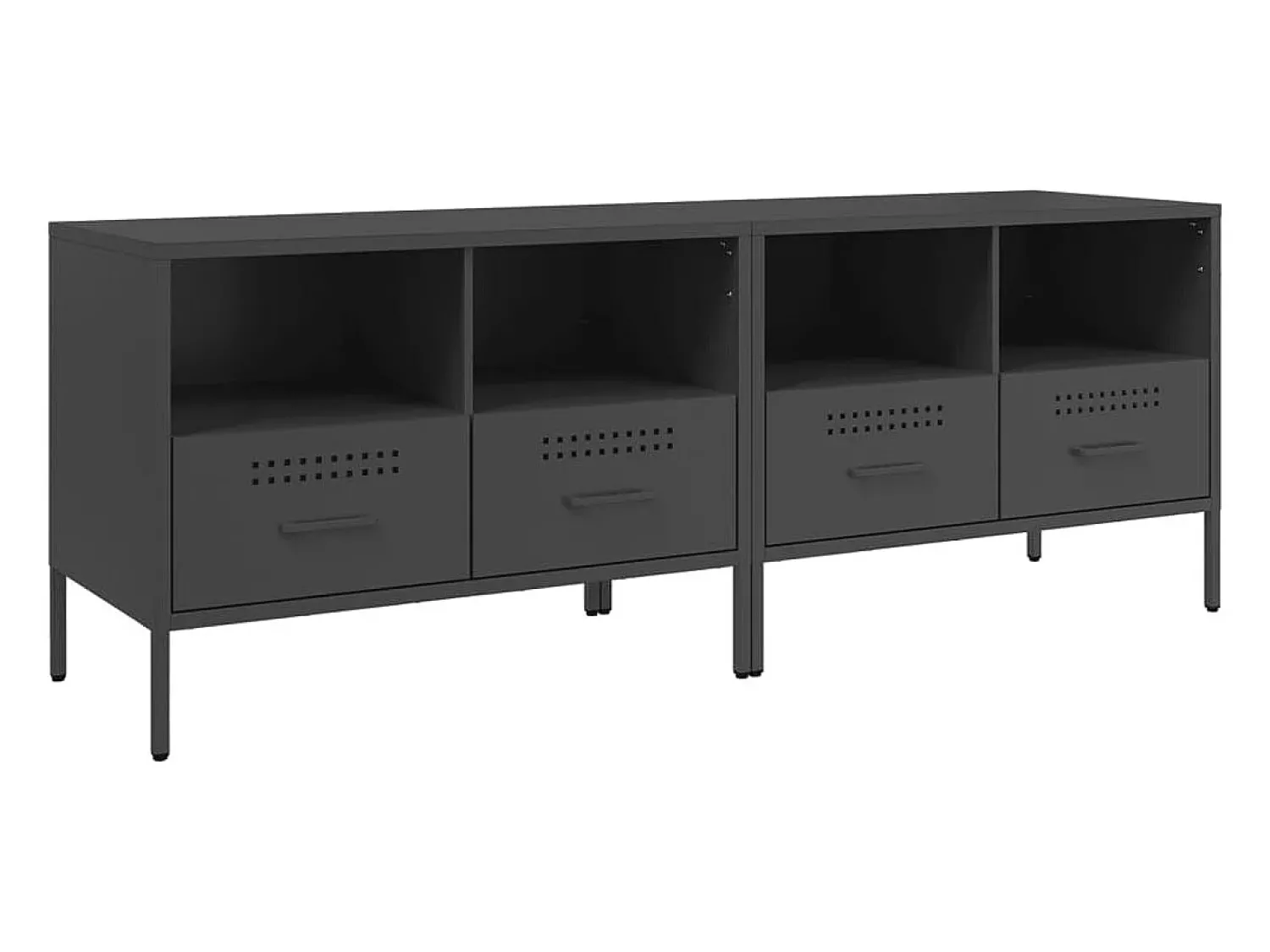 Sale Móveis de TV 2 pcs 68x39x50,5 cm aço PT538583 Preto
