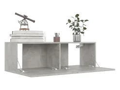 Sale Móveis de TV 4 pcs 100x30x30 cm contraplacado cimento PT422382 Cinzento