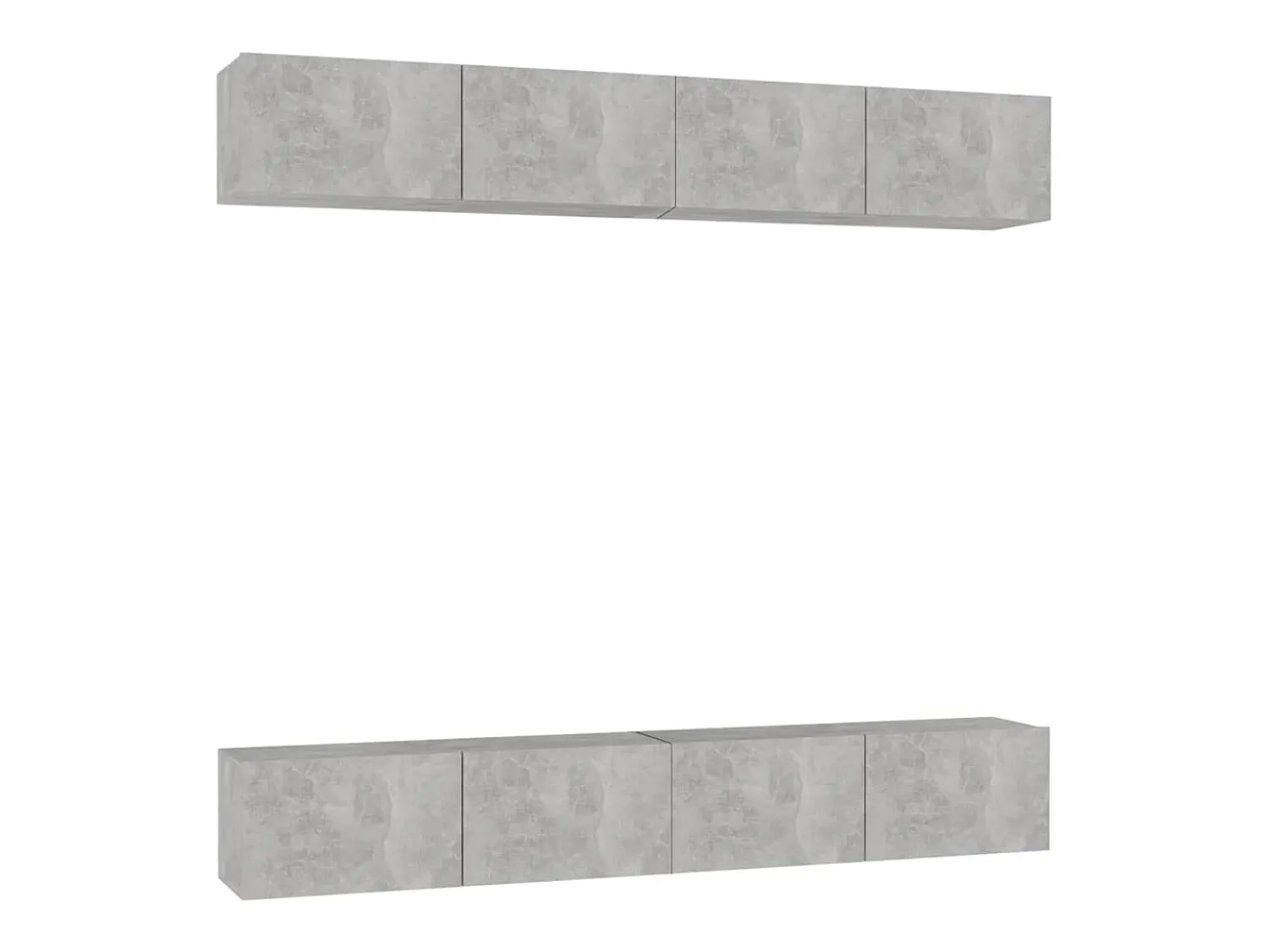 Sale Móveis de TV 4 pcs 100x30x30 cm contraplacado cimento PT422382 Cinzento