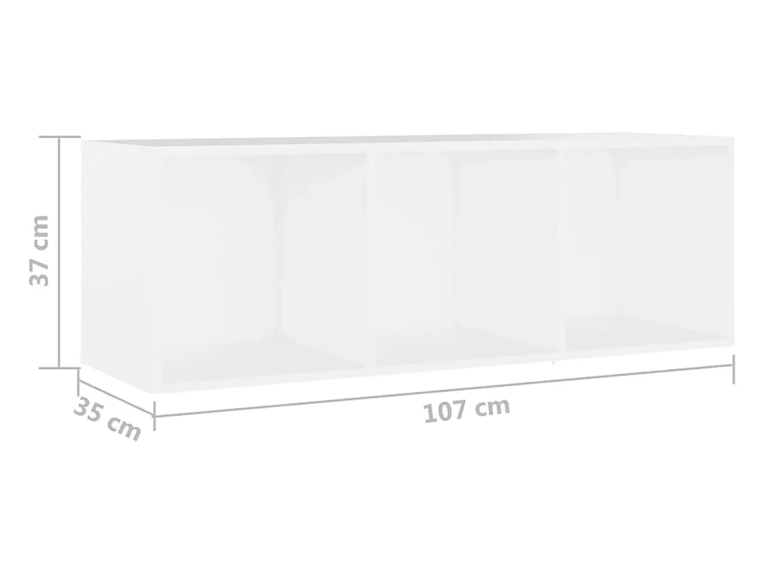 Móvel De Tv|vidaxl Móveis de TV 2 pcs 107x35x37 cm contraplacado Branco