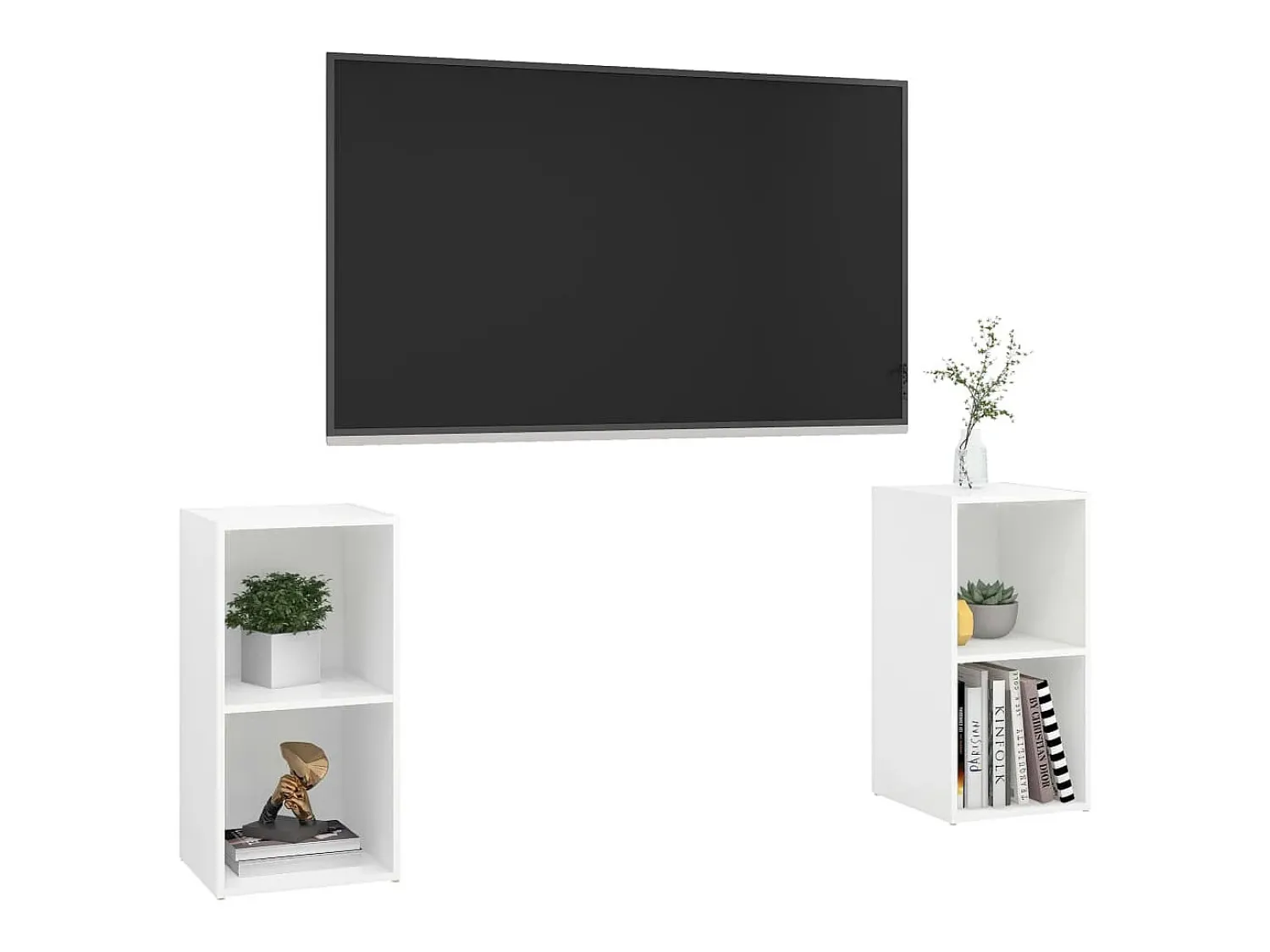 Móveis de TV 2 pcs 72x35x36,5 cm derivados de madeira PT149320^ Móvel De Tv