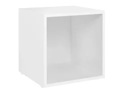 Móvel De Tv* Móveis de TV 2 pcs 37x35x37 cm derivados de madeira PT361911 Branco