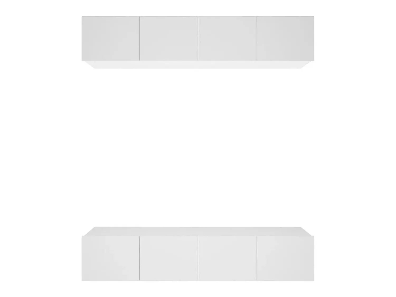 Móvel De Tv| Móveis de TV 4 pcs 80x30x30 cm derivados de madeira PT452584 Branco