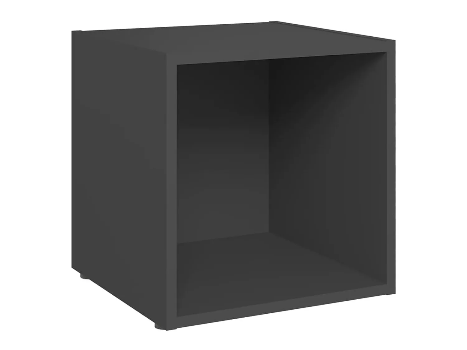 Discount Móveis de TV 2 pcs 37x35x37 cm derivados de madeira PT888284 Cinzento