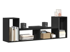 Móvel De Tv* Móveis de TV 2 pcs 75x30x50 cm derivados de madeira PT647895 Preto