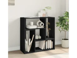 Móvel De Tv* Móveis de TV 2 pcs 75x30x50 cm derivados de madeira PT647895 Preto