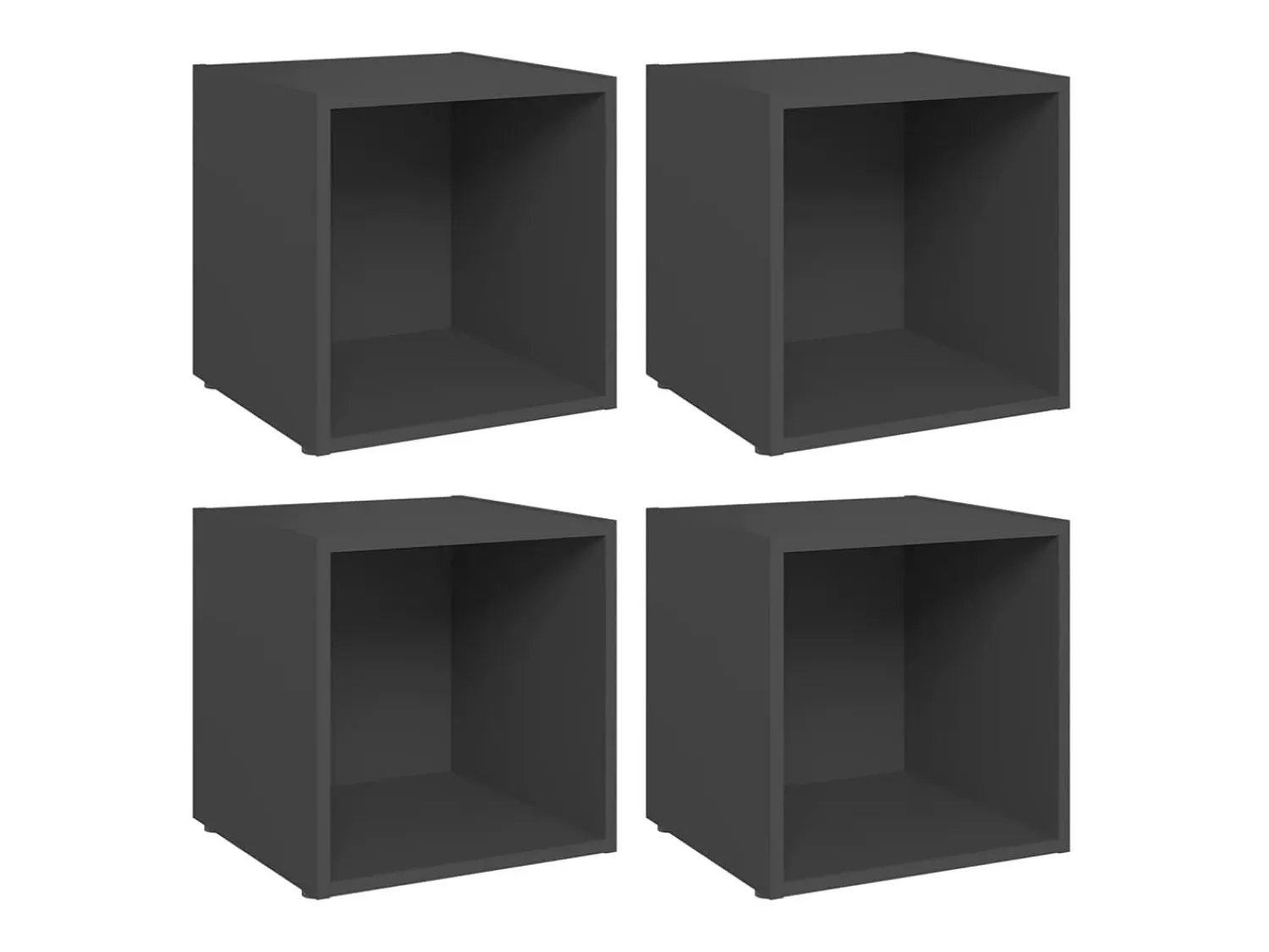 Móveis de TV 4 pcs 37x35x37 cm derivados de madeira PT920636^ Móvel De Tv