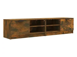 Móvel De Tv| Móveis de TV 2 pcs 80x35x36,5 cm madeira proc. carvalho fumado PT918718 Castanho