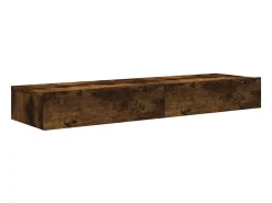 Discount Móveis de TV c/ luzes LED 2 pcs 60x35x15,5 cm carvalho fumado PT787046 Castanho