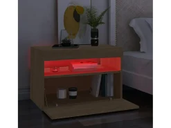 Móvel De Tv* Móveis de TV com luzes LED 2 pcs 60x35x40 cm carvalho sonoma PT990024 Castanho
