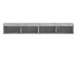 vidaxl Móveis de TV com luzes LED 2 pcs 100x30x30 cm cimento^ Móvel De Tv
