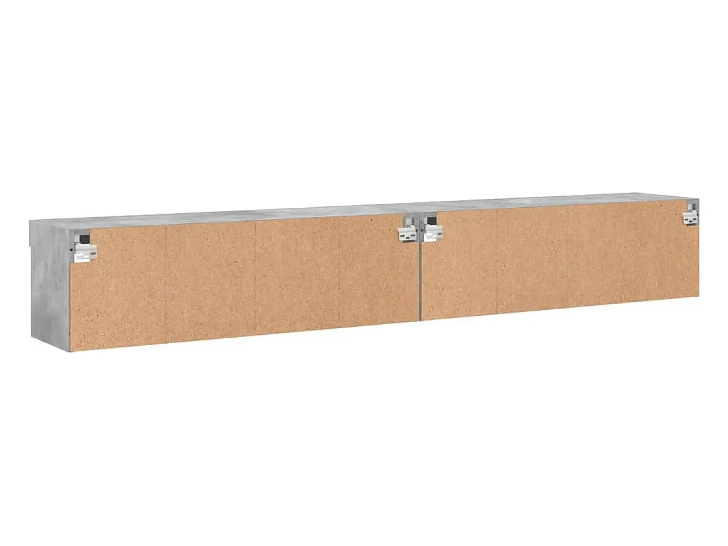 vidaxl Móveis de TV com luzes LED 2 pcs 100x30x30 cm cimento^ Móvel De Tv