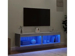 Móveis de TV com luzes LED 2 pcs 60x30x30 cm sonoma PT231101^ Móvel De Tv