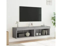 Móveis de TV com luzes LED 2 pcs 60x30x30 cm sonoma PT231101^ Móvel De Tv