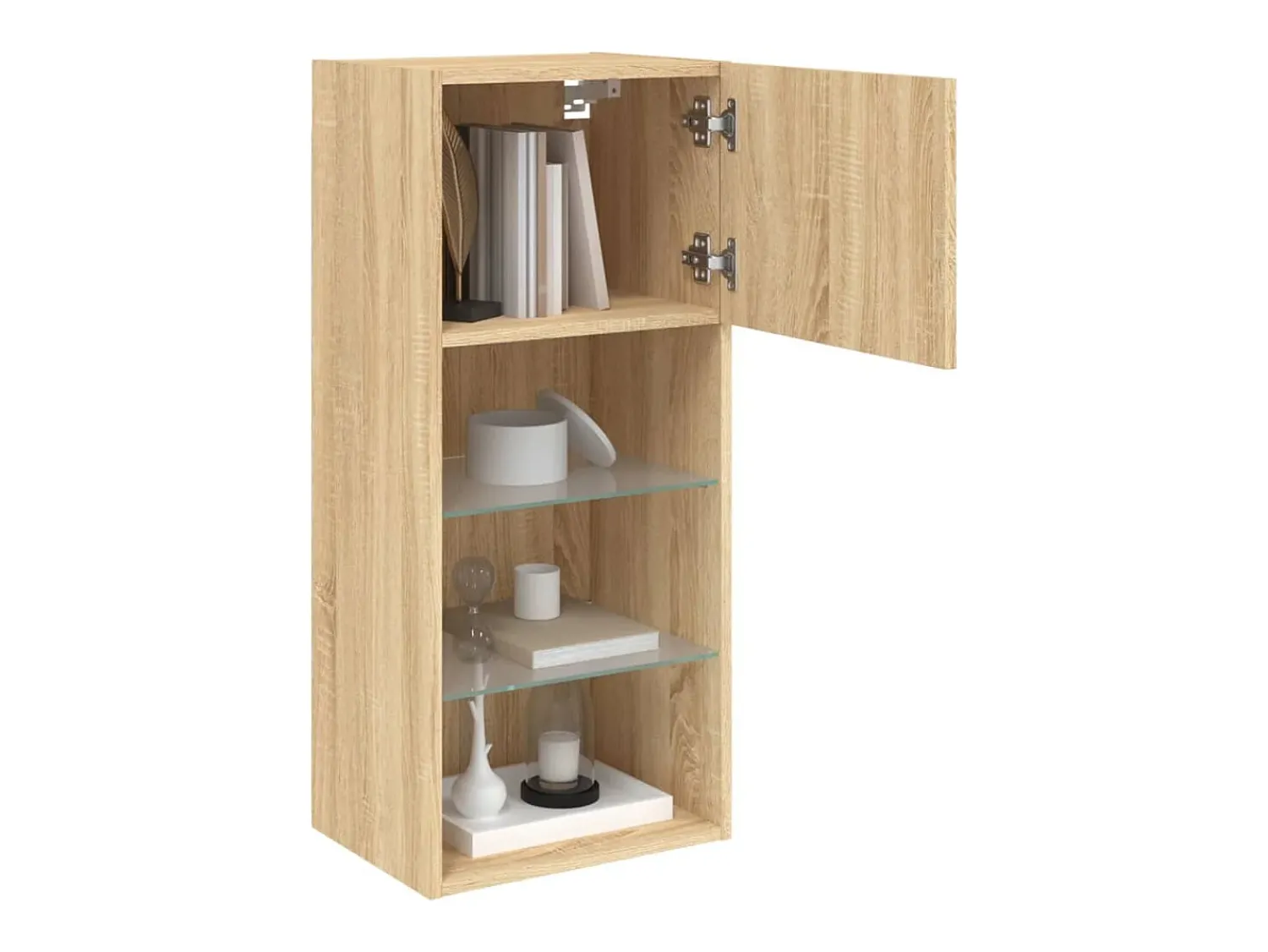 Móveis de TV com luzes LED 2 pcs 40,5x30x90 cm carvalho sonoma PT542505^ Móvel De Tv