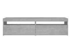 New vidaxl Móveis de TV com luzes LED 2 pcs 75x35x40 cm cimento Cinzento