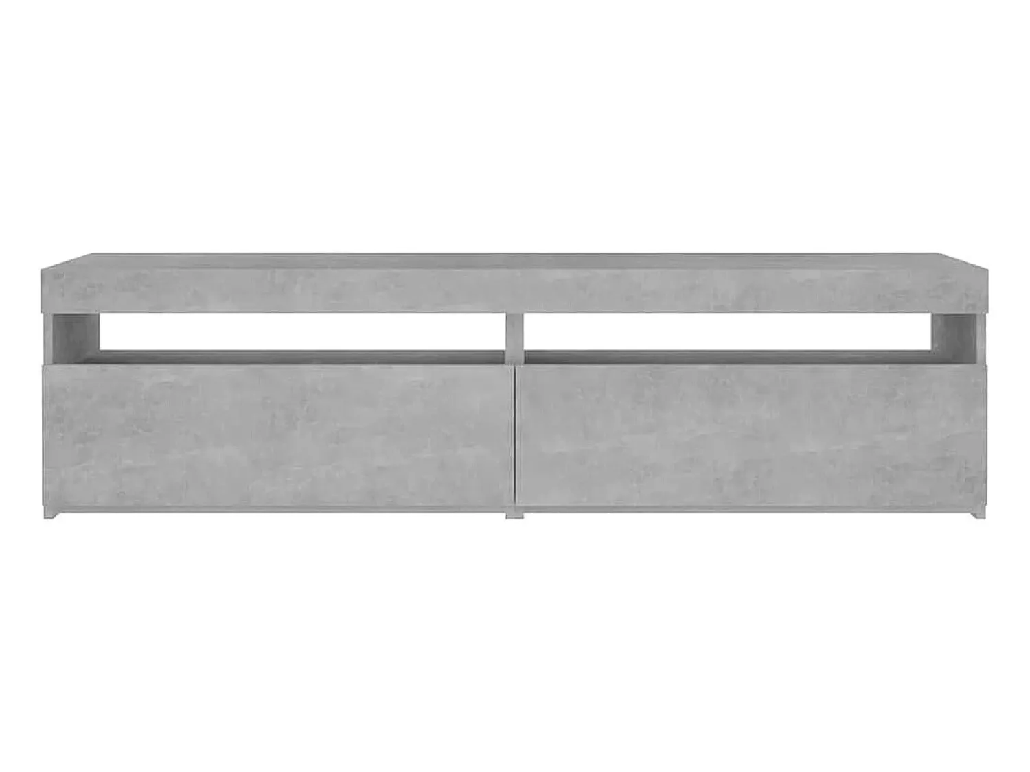 New vidaxl Móveis de TV com luzes LED 2 pcs 75x35x40 cm cimento Cinzento