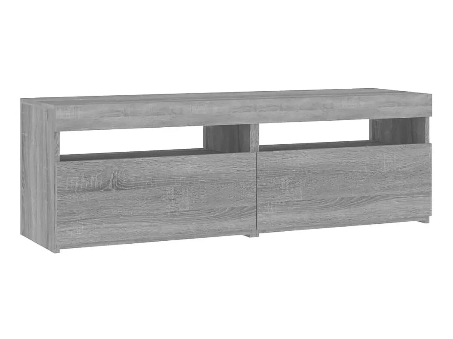Móvel De Tv| Móveis de TV com luzes LED 2 pcs 60x35x40 cm sonoma cinza PT856597 Cinzento