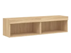 Móvel De Tv| Móveis de TV com luzes LED 2 pcs 60x30x30 cm carvalho sonoma PT967650 Castanho