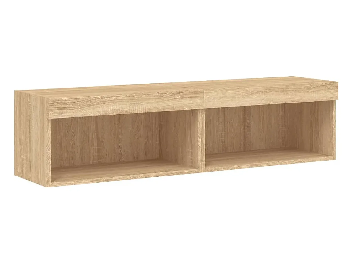Móvel De Tv| Móveis de TV com luzes LED 2 pcs 60x30x30 cm carvalho sonoma PT967650 Castanho