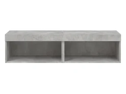 Clearance vidaxl Móveis de TV com luzes LED 2 pcs 60x30x30 cm cimento Cinzento