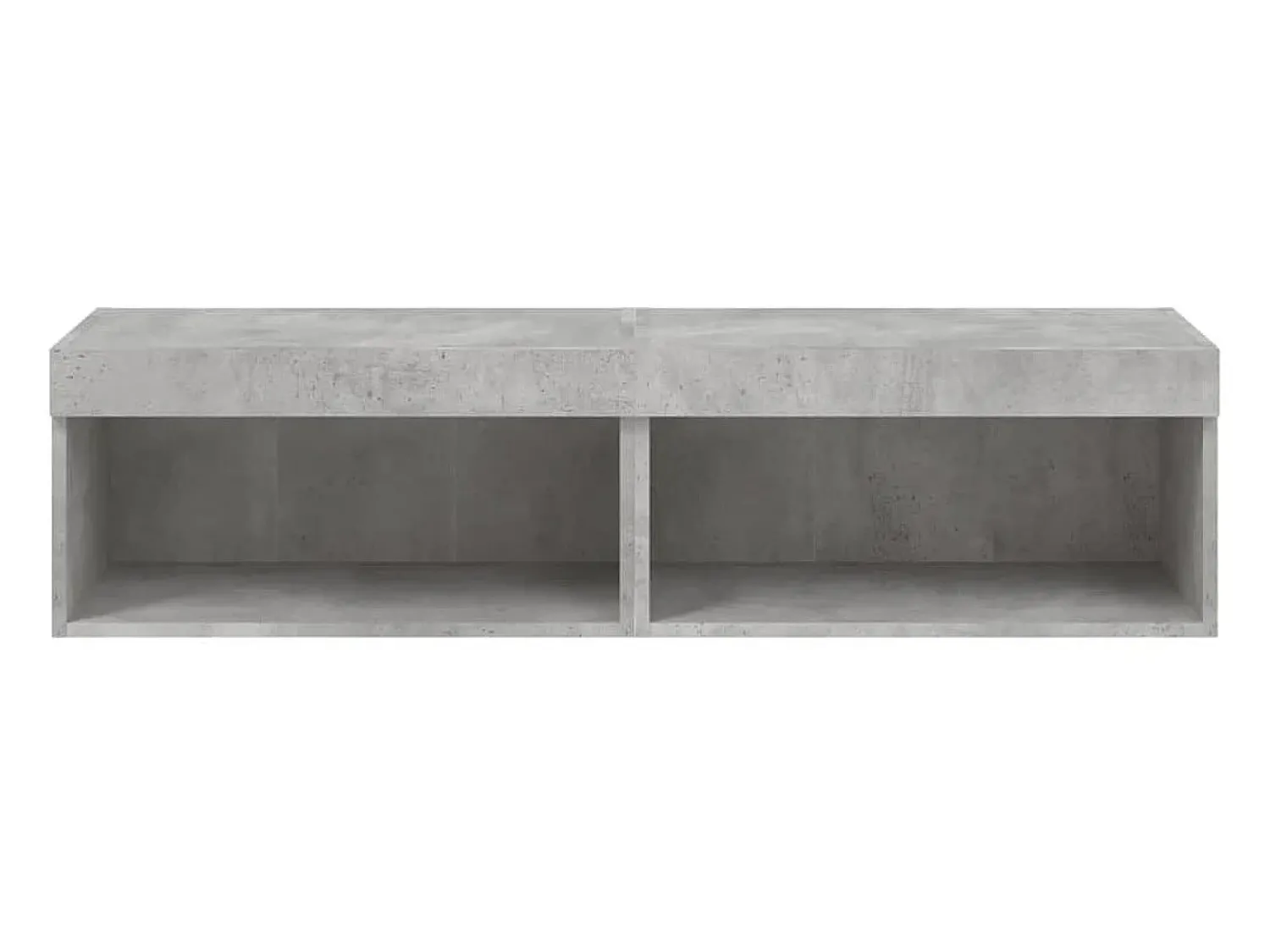 Clearance vidaxl Móveis de TV com luzes LED 2 pcs 60x30x30 cm cimento Cinzento