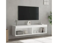 Móveis de TV com luzes LED 2 pcs 60x30x30 cm PT670408^ Móvel De Tv