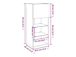 Móvel De Tv|vidaxl Móveis de TV com luzes LED 2 pcs 40,5x30x90 cm carvalho sonoma Castanho