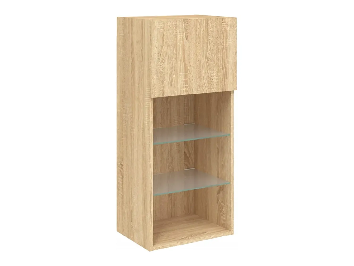 Móvel De Tv|vidaxl Móveis de TV com luzes LED 2 pcs 40,5x30x90 cm carvalho sonoma Castanho