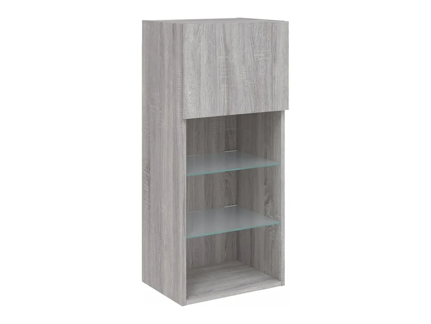 Móvel De Tv|vidaxl Móveis de TV com luzes LED 2 pcs 40,5x30x90 cm sonoma Cinzento