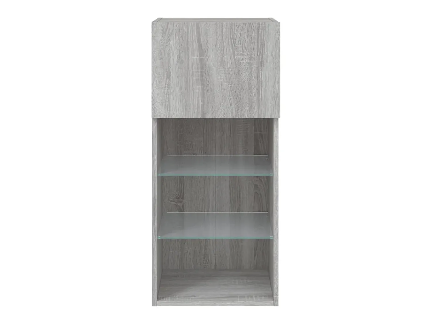 Móvel De Tv|vidaxl Móveis de TV com luzes LED 2 pcs 40,5x30x90 cm sonoma Cinzento