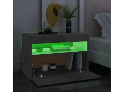 Móvel De Tv* Móveis de TV com luzes LED 2 pcs 60x35x40 cm cimento PT198671 Cinzento