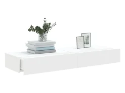 Móvel De Tv* Móveis de TV com luzes LED 2 pcs 60x35x15,5 cm PT992267 Branco