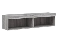 vidaxl Móveis de TV com luzes LED 2 pcs 60x30x30 cm sonoma^ Móvel De Tv