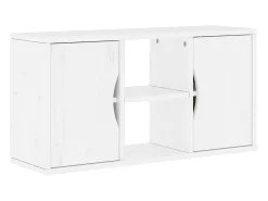 Móvel De Tv*vidaxl Móveis de TV de 5 peças com arrumação madeira de pinho maciça Branco