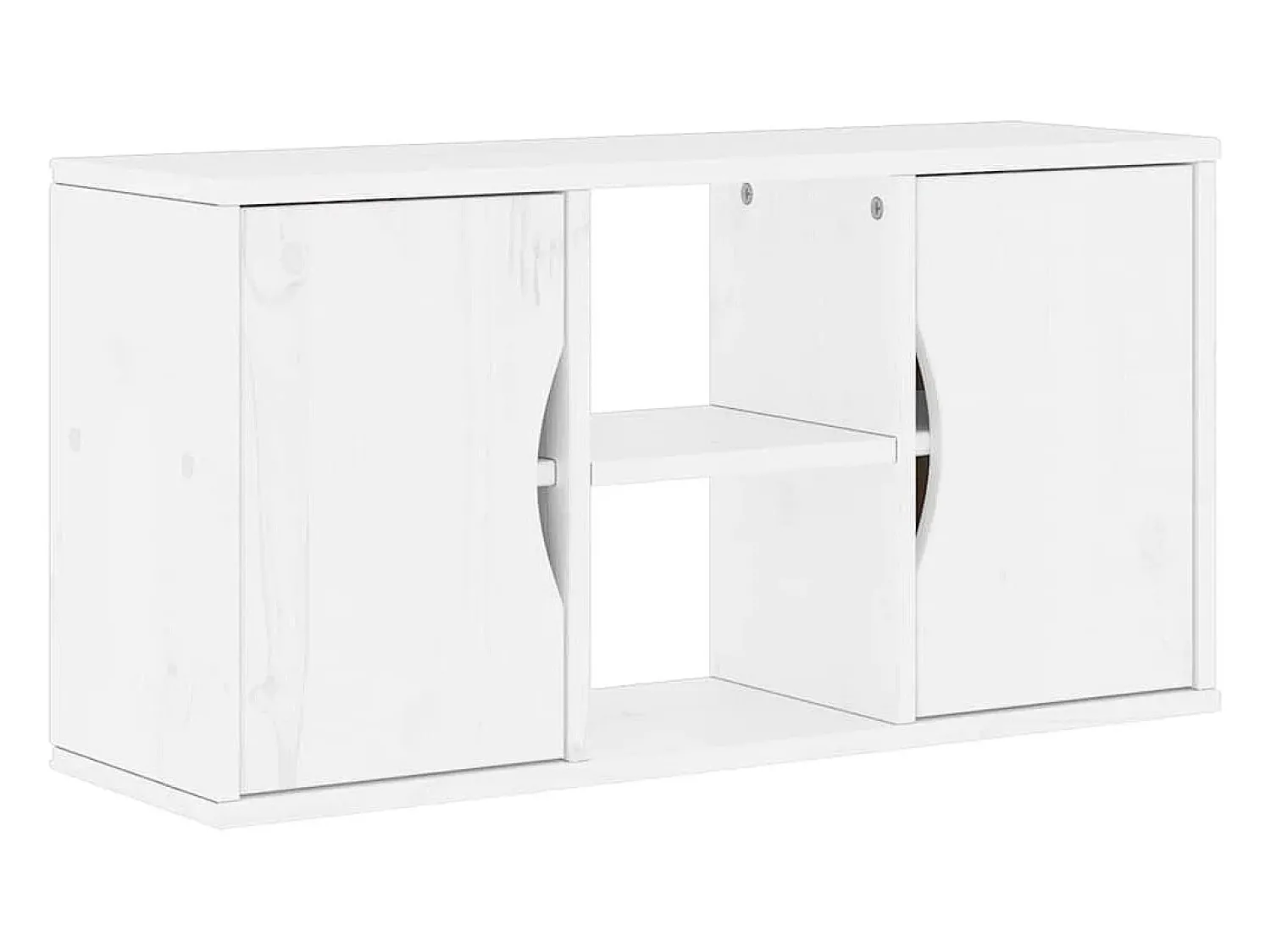 Móvel De Tv*vidaxl Móveis de TV de 5 peças com arrumação madeira de pinho maciça Branco