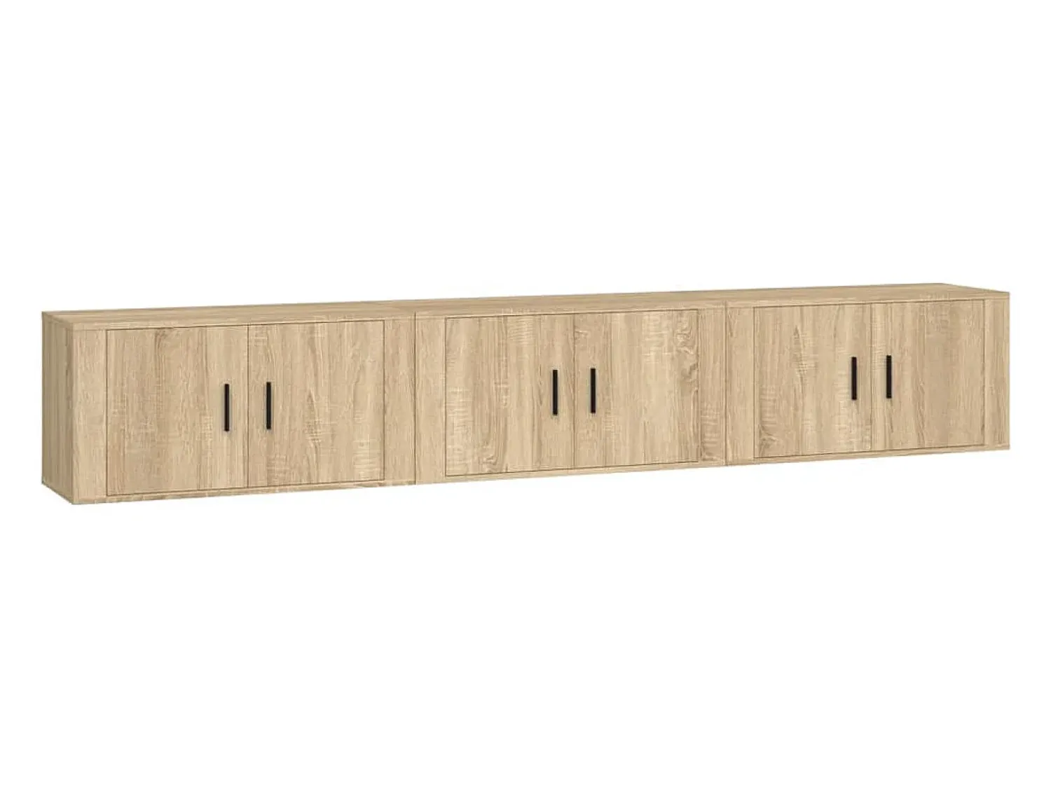 Móvel De Tv* Móveis de TV de parede 3 pcs 80x34,5x40 cm carvalho sonoma PT114743 Castanho