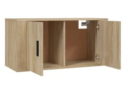 Móvel De Tv* Móveis de TV de parede 3 pcs 80x34,5x40 cm carvalho sonoma PT114743 Castanho