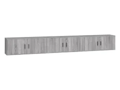 Móvel De Tv*vidaxl Móveis de TV de parede 3 pcs 100x34,5x40 cm sonoma Cinzento