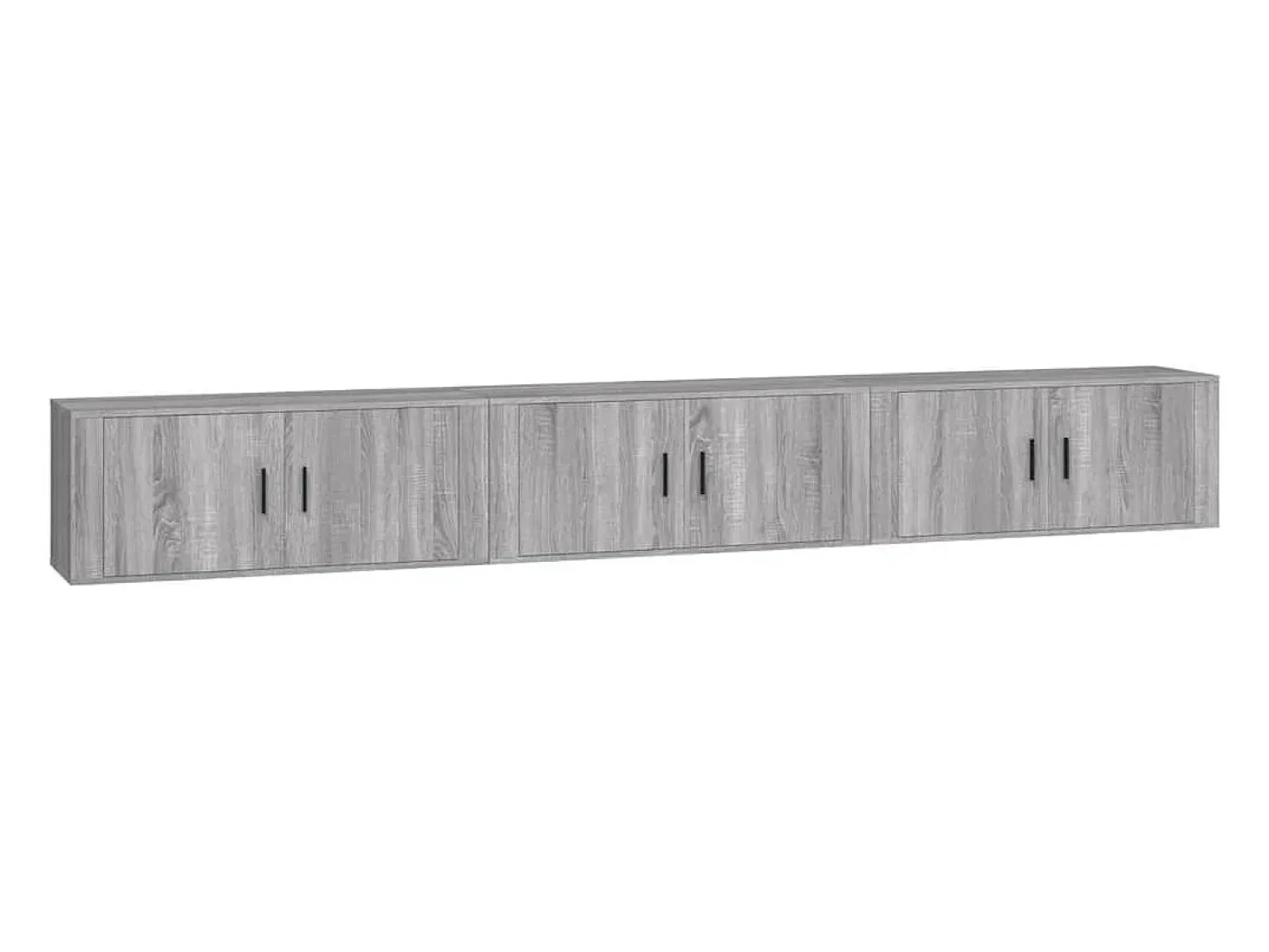 Móvel De Tv*vidaxl Móveis de TV de parede 3 pcs 100x34,5x40 cm sonoma Cinzento