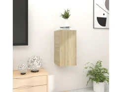 Hot Móveis de TV de parede 2 pcs 30,5x30x30 cm carvalho sonoma PT172139 Castanho