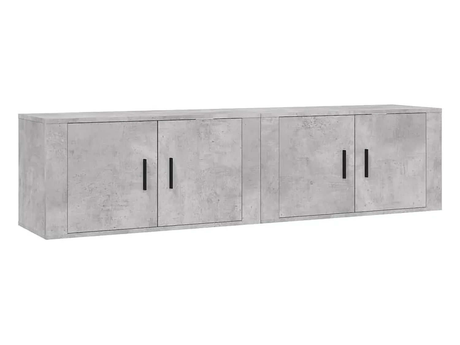 vidaxl Móveis de TV de parede 2 pcs 80x34,5x40 cm cimento^ Móvel De Tv