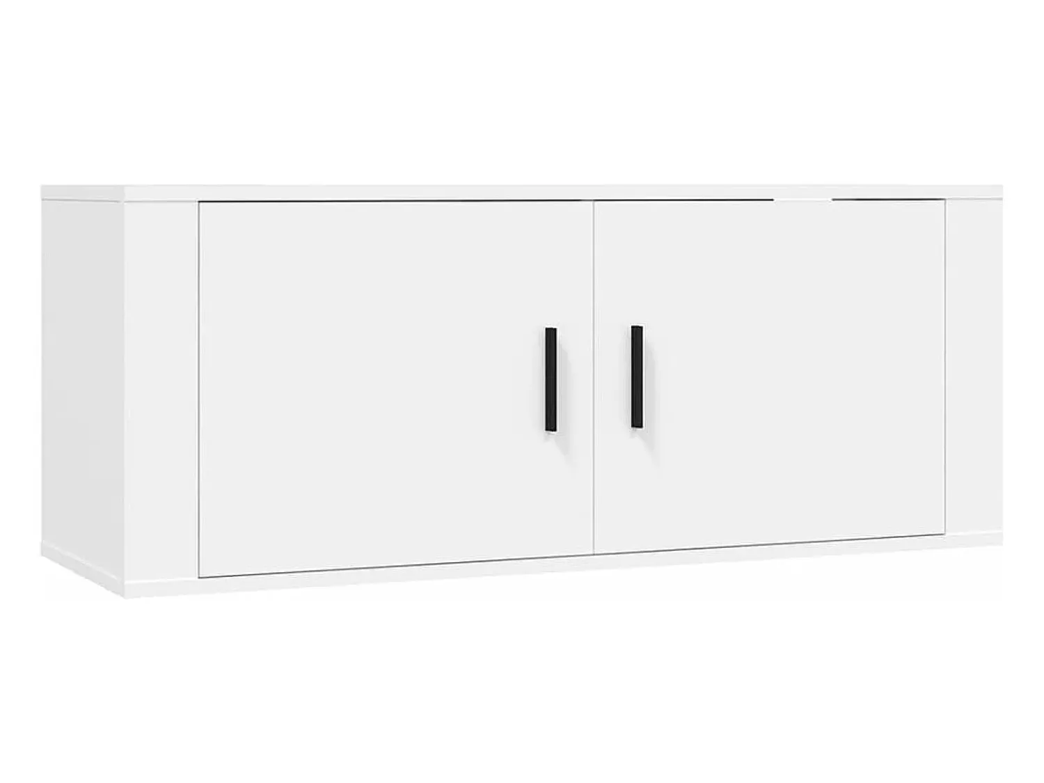 Móvel De Tv| Móveis de TV de parede 2 pcs 100x34,5x40 cm PT762566 Branco