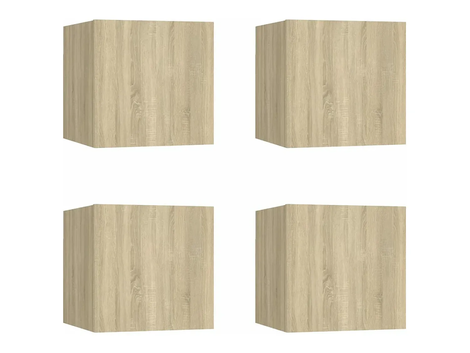 Móvel De Tv* Móveis de TV de parede 4 pcs 30,5x30x30 cm carvalho sonoma PT641764 Castanho