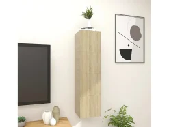 Móvel De Tv* Móveis de TV de parede 4 pcs 30,5x30x30 cm carvalho sonoma PT641764 Castanho