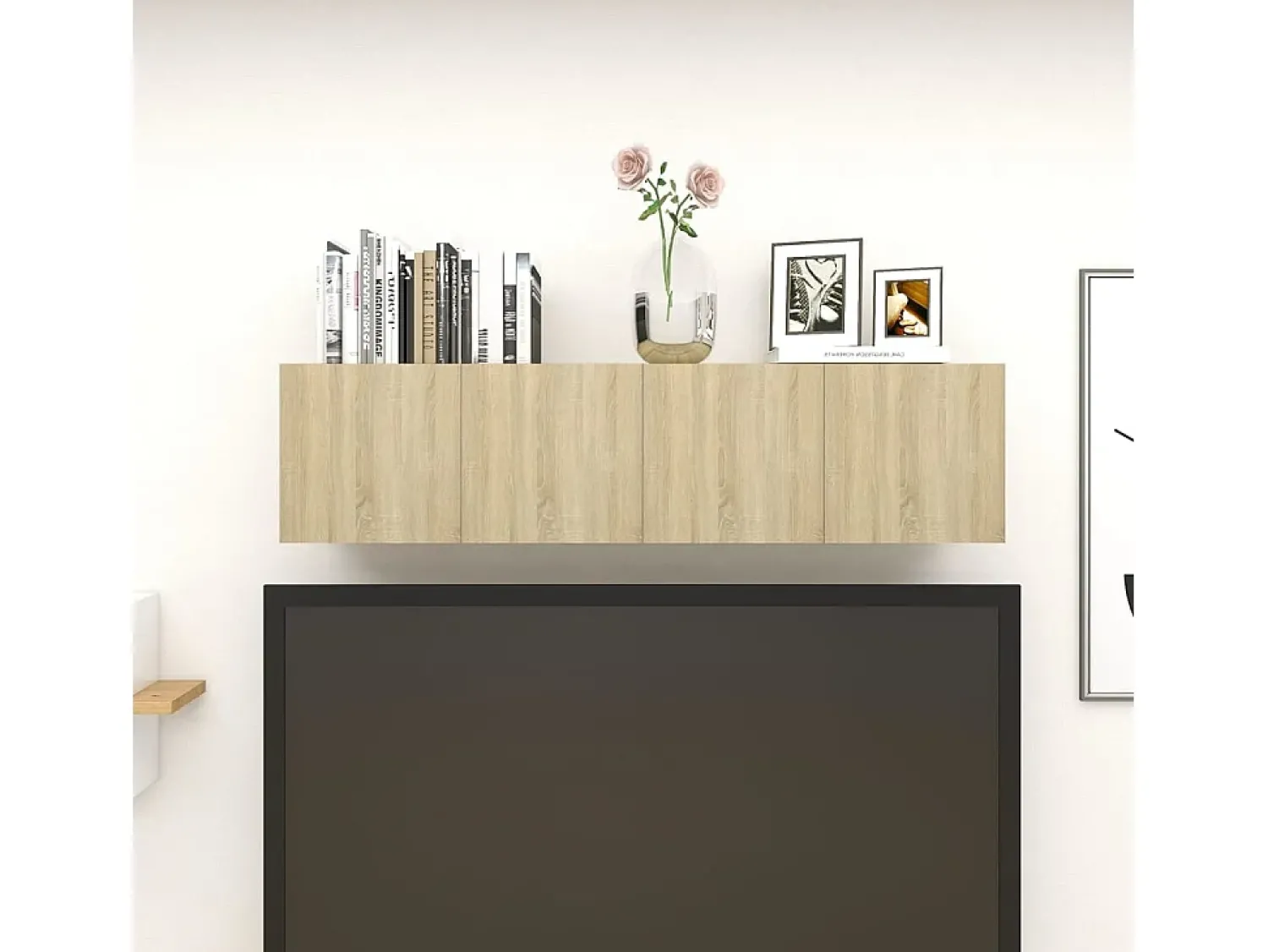 Móvel De Tv* Móveis de TV de parede 4 pcs 30,5x30x30 cm carvalho sonoma PT641764 Castanho