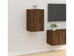 Móvel De Tv* Móveis de TV de parede 2 pcs 40x34,5x60 cm carvalho PT733016 Castanho